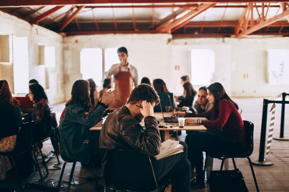 Diverse Group of Students Indoors